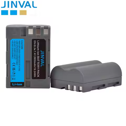 JINVAL EN-EL3e Battery 2600mAh en el3e en el3 Replacement Batteries For Nikon D90 D7000 D300 D700 D8