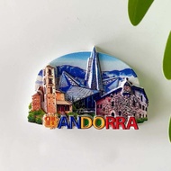 Andorra City Landmarks 3D Colorful Refrigerator Magnets Creative Home Decor Travel Souvenirs