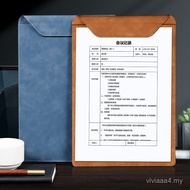 A4 Folder Board Leather Office Bill Storage Manager Folder Bill Sign Form Handwriting Board Printing