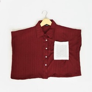 (NEW) Haewon crop Shirt Yoenik apparel