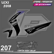 LEXI 2018 YAMAHA LEXI 2018 MOTORCYCLE STRIPING STICKERS LIST MOTORCYCLE STICKERS RACING DESIGN HOLOG