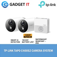 TP-LINK TAPO C400S2 / C420S2 2K QHD BATTERY OPERATED RECHARGEABLE OUTDOOR/INDOOR WIRELESS SMART IP C
