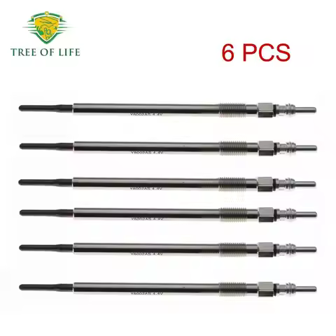 6x Glow Plugs 4.4V For Mercedes-Benz CDI V6 W203 W204 W211 W164 W221 OM642 X204 W906 Vito Viano W639