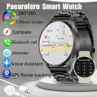 Galaxy สมาร์ทวอทช์6ผู้ชาย, สมาร์ทวอทช์ GPS นำทางสัมผัสเต็มรูปแบบนาฬิกาโทรบลูทูธสำหรับผู้ชายผู้หญิงสำหรับ iPhone Samsung