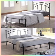 SINGLE / SUPER SINGLE / QUEEN / KING METAL BED FRAME / BEDFRAME IN BLACK COLOUR (ASSEMBLY INCLUDED)