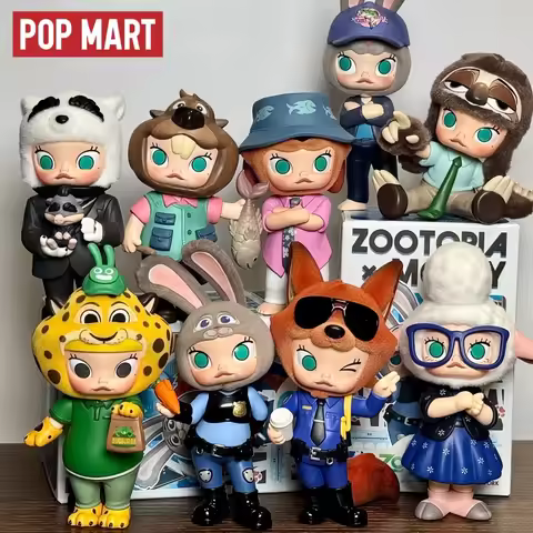 Original POPMART MOLLY X Zootopia Series Trendy Blind Box Mystery Box High Quality Anime Figures Dec