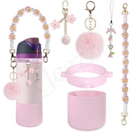 Water Bottle Accessory Set Compatible with   24oz/32oz/40oz (Water Bottle Boots/Rope/Pendant)
