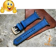 COBAN BLUE SUEDE WATCH STRAP - R A M CLASSIC 1963 - REAL COW LEATHER - ALL SIZES.