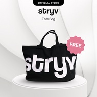 Stryv Tote Bag | Black Tote Bag | Recycle Bag | L size