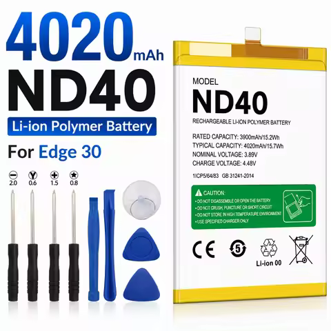 Replacement Phone Battery ND40 4020mAh For Motorola Moto Edge 30 XT2203 Edge30 Mobile Internal Batte
