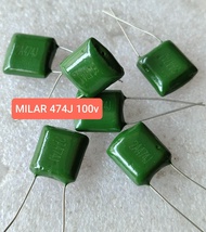 10BUAH KAPASITOR MILAR 474J 100V 2A MYLAR 474 J 100 VOLT 100VOLT