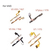 New For VIVO V5 lite / Y66 / V5 V5S / Y67 / V7 / Y75 / V7plus / Y79 Power On Off Button Volume Switch Key Control Flex Cable Repair Part