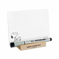 Hee Japanese Goods Made In Japan SNOOPY 75th Anniversary Message Board Desktop Whiteboard+Marker Set