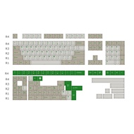 GMK Green Alert PBT Keycaps Set ชุดปุ่มคีย์บอร์ดแบบมีสายไฟฟ้าสำหรับคอมพิวเตอร์ที่ปรับแต่งได้จากจีนแผ