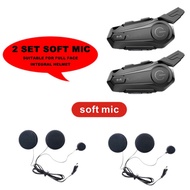 2Pcs Bluetooth Intercom Motorcycle Helmet Bluetooth Headset for 2 Intercomunicador Wireless Headset