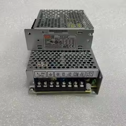 The RQ-50B/50C/50D Mean Well switching power supply has four output groups of 5V, 12V, 15V and 24V, 