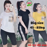 Middle-aged Women's Pajamas Big Size 43-85kg Cotton ESHOP AD17 Shorts for Home and Summer Outings