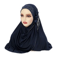 IELGY Muslim new turban tassel womens hijab turban hat