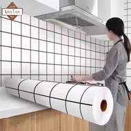 Lanlan Waterproof Oilproof Paper For Kitchen Cupboard Household Waterproof Wallpaper Self-adhesive Wallpaper Thickening 10m/roll