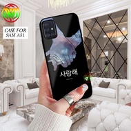 HP Case Samsung A51hp - Glossy Shiny Softcase For Samsung A51 - Full Cover Case Latest Motif QUOTES 