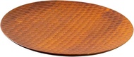 Yamashita Kogei 522530 Medium Plate, Natural, φ7.9 x H0.8 inches (20 x 2 cm), Rubber Wood, Round Pla