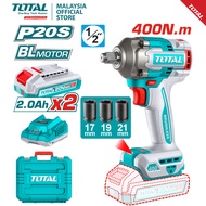 (Clearance) Total P20S 20V 400Nm Brushless Impact Wrench - TIWLI2040