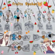 【PuCa】Fruits basket phone charms/Kyo/Tohru/Yuki/anime/manga/keychain/couple/cute