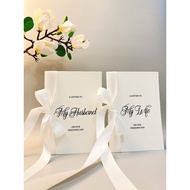 Set of Vow Books Silk Ribbon | Wedding invitation with promises for the bride and groom| Shi1990