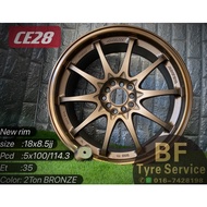 CE28 18x8.5jj 5x100 5x114.3 New rim bronze color johor