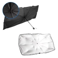 Car Sunshade Umbrella Auto Sun Visor Silver Windshield Sunshade Anti UV Folding Car Umbrella Foldabl