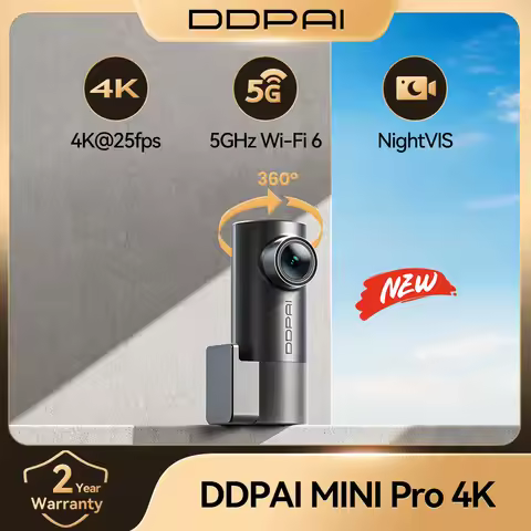 DDPAI MINI Pro 4K Dash Cam 2160P UHD Car DVR Night Vision 5GHz WiFi 6 24H Parking Monitor Supercapac