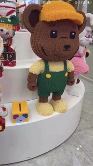 Đồ chơi lắp ráp Bộ leg0 lắp ráp gấu bearbrick siêu to Khổng Lồ 88CM Tặng kèm búa Có sách hướng dẫn c