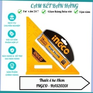 INGCO HAS20201 Eke 18cm 7 inch vise ruler, ABS material, inch unit Easy-to-read graduation