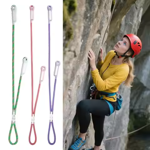 Climbing Sling Rope 80cm 10.5mm Prusik Cord Sewn Eye-to-Eye Loop Caving Equipment Mountaineering Asc