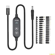 USB C DC5.5mm Power Supply 100W With 5V/12V/15V/19V/20V Output 28 Adapters