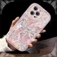 Cutecase 3D Butterfly Pink Soft Silicone Clear Casing Android Case hp Butterfly OPPO REALME 5 6 7 8 8I PRO 10 C1C15 7I C20C21 A15A35A54S A16A16K A17A8 A31 A18 A38 A3S A5 A12EA33A54A55A57A77A58A7A12A11A5SA74A95A78A58A1A9F17 PRO A93A94A36A76A98F23