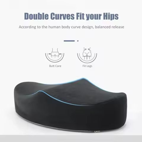 Home Chair Cushion Memory Foam Buttock Pillow Office BBL Recovery Pillow After Surgery Seat Brazilia