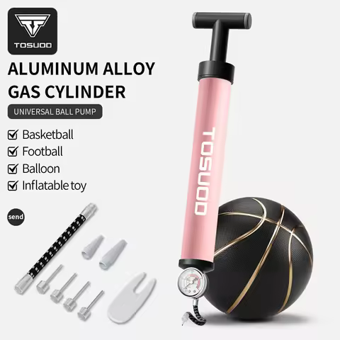 TOSUOD Air Pump Portable Soccer Basketball Multifunction Manual Air Pump High Temperature Resistant 