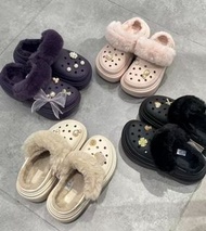 Crocs 加絨雪屋 暖面洞洞鞋毛毛鞋戶外鞋 多色可揀