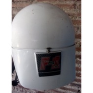 F1 HELMET MADE OF IVORY MATERIAL, OLD SCHOOL HELMET, VINTAGE HELMET