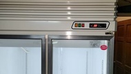 雙門透明冷凍冰箱全新
