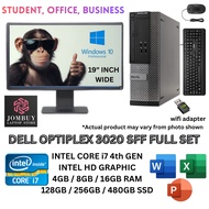 Destop PC Intel i3/i5/i7 4th gen | Dell Optiplex 3020 SFF | 16GB RAM - 256GB SSD - Windows 10 - Used
