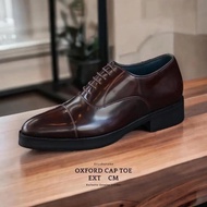 502-1 👞 Arcobareno Oxford Cap-Toe EXT 10 CM Oxford Shoe  รองเท้า oxford ชาย หนังวัวแท้ สำหรับงานทางก