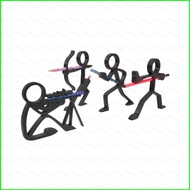 BH2 3D Printing Stickman Warrior Pen Holder Desktop Ornaments Pencil Holder Model Toys Gift For Kids