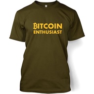 Men's cotton T-shirt Bitcoin Enthusiast T-shirt 4XL , 5XL , 6XL