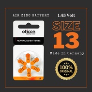 OTICON Hearing Aids Batteries Size 13 Exp 2028