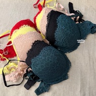 H&M Lace LOVE LIFT Full Lace Pushupnatural Swivel Pushup Bra for Low Cut Bh Band Semi Wireless Bra F