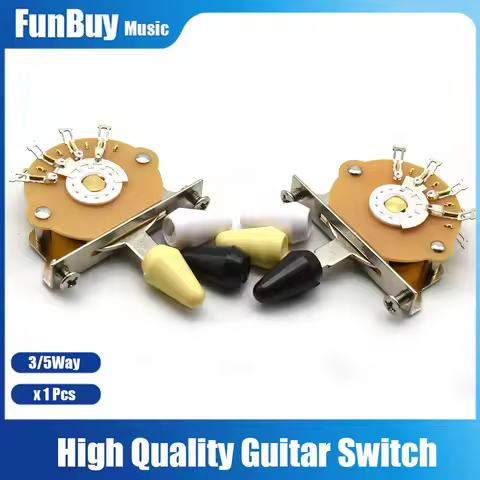 3 way 4Way 5 Way Electric Guitar Toggle Switch High Quality with 3pcs Tips Switch and Screws Electri