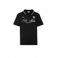 FILA #榮耀巴黎系列 男吸濕排汗短袖POLO衫-黑色 1POY-1502-BK