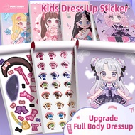 Kids DIY Dress Up Sticker Toys Quiet Book Princess Style Dolls Change Clothes Scrapbooking Craft Kid
